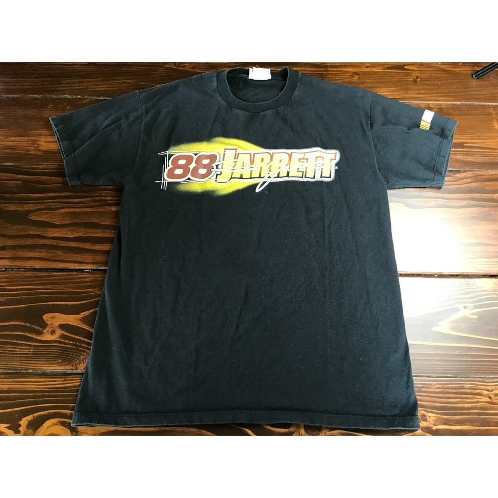 Competitors View Shirt, Mens Size Large Black, Dale Jarrett NASCAR 88 Racing Top